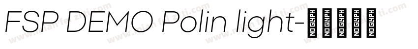 FSP DEMO Polin light字体转换